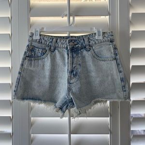 Thurson Wash Denim Shorts/ Light blue🦋